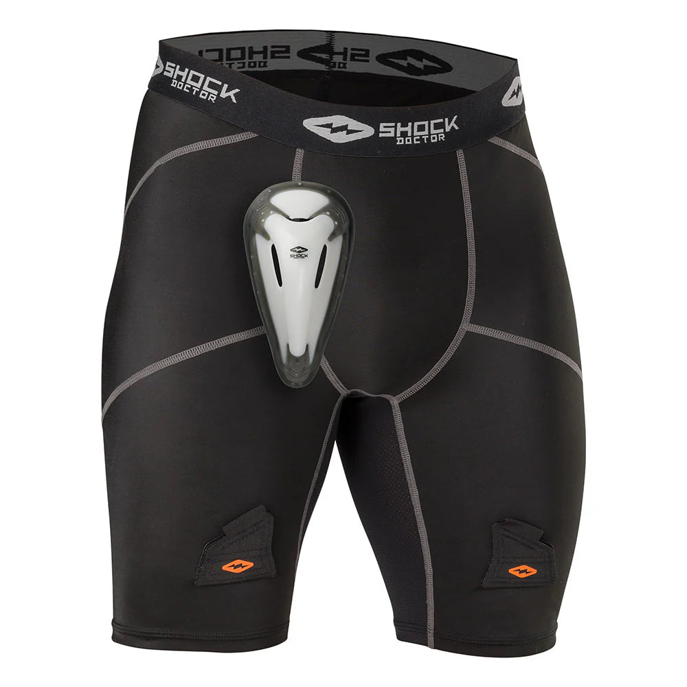 Cricket Guard For Men Shock Doctor Men's Double Compression Short