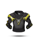 Sherwood Rekker Elite Youth ice hockey shoulder pad in black and yellow colorway