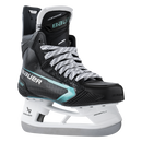 Bauer Supreme Fuse intermediate ice hockey skate in black with teal accents and white blade holder