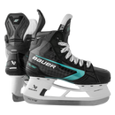 Bauer Supreme Fuse Junior ice hockey skates in black and teal with white blade holder