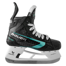 Bauer Supreme Fuse Junior ice hockey skate in black with teal accents and white blade holder