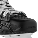 Close-up detail of Bauer Supreme Fuse Junior ice hockey skate toe cap and blade holder