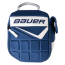 Bauer S26 lunch box in navy blue and white with padded front panel and carry handle