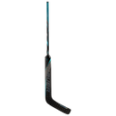 Bauer Supreme Fuse Junior goalie hockey stick in black and teal colorway on white background