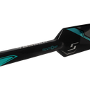 Bauer Supreme F50 Pro Goalie Stick close-up showing PentaGrip shaft detail with teal graphics