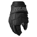 Bauer Supreme Fuse intermediate ice hockey glove in all-black colorway, front view