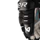 Bauer Supreme F40 Senior ice hockey glove close-up showing finger protection and palm detail