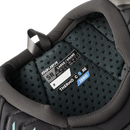Close-up of Bauer Supreme Fuse Senior shoulder pads interior label showing size Large and Thermo Core Zero technology