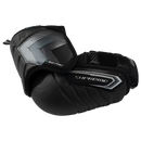Bauer Supreme F50 Pro intermediate hockey elbow pad in black with gray graphic detailing