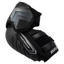 Bauer Supreme F50 Pro ice hockey elbow pad in black with grey accents and teal logo