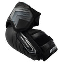 Bauer Supreme F50 Pro ice hockey elbow pad in black with carbon fiber detailing