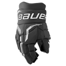 Bauer Supreme F40 Junior ice hockey glove in black and white colorway