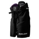 Bauer Vapor FlyG Junior ice hockey pants in black with purple interior accents