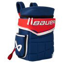 Bauer Glove Backpack in USA colorway featuring navy, red, and white design with Bauer branding