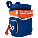 Bauer Glove Backpack in USA colorway featuring royal blue, orange, and white design