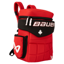 Bauer Glove Backpack in red and black Canada colorway with maple leaf logo