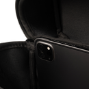 Close-up detail of Bauer Glove Backpack interior pocket holding a smartphone securely