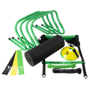 Bauer Dynamic Off Ice Training Kit with hurdles, foam roller, resistance bands, agility ladder, and cones