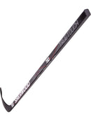 Sherwood T60x Senior Ice Hockey Stick in black with red accents, full length view