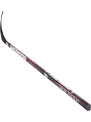 Sherwood T60x Senior ice hockey stick in black with red and white branding graphics