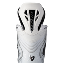 Bauer Vapor Flylite LE white ice hockey skate top view showing ankle support and tongue