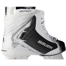 Bauer Vapor Flylite LE white and black ice hockey skate, side profile view