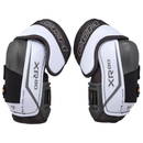 CCM Tacks XR 80 Senior ice hockey elbow pads shown as a pair, white and black colorway