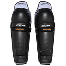 CCM Tacks XR80 Senior Ice Hockey Shin Guards pair, black, 15 inch, left and right