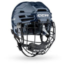 CCM Tacks 920 Senior ice hockey helmet combo in navy blue with black cage