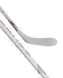 Bauer Pulse 2 white intermediate ice hockey stick showing full shaft and blade on transparent background