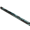 Bauer Pulse 2 Junior ice hockey stick in black with teal accent graphics on white background