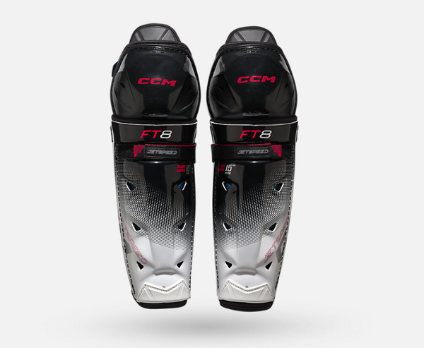 CCM Jetspeed FT8 Ice Hockey Shin Guards Senior