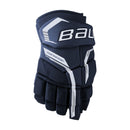 Bauer Supreme F40 Senior ice hockey glove in navy blue with white accents