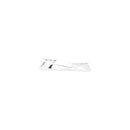 Bauer Vertexx Edge Goalie Skate Holder in white, side profile view showing lightweight frame design
