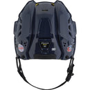 CCM Tacks 310 ice hockey helmet in navy, rear view showing HECC certification stickers