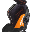 Close-up interior view of CCM XR 90 youth ice hockey skate showing sizing zone padding and liner detail