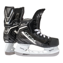 CCM XR90 youth ice hockey skates in black with white SpeedBlade holders and silver accents