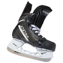 CCM XR 90 youth ice hockey skate in black with white SpeedBlade holder and stainless steel blade