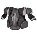 CCM Tacks XR Senior ice hockey shoulder pads in black and gray, front view