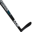 CCM Ribcor Trigger 60 Senior ice hockey stick in black with teal and pink graphics