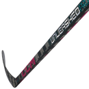 CCM Ribcor Trigger Unleashed Pro ice hockey stick blade and lower shaft detail view