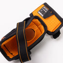 Interior view of CCM Tacks XR Pro Youth hockey elbow pad showing orange padding and straps