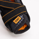Close-up detail of D3O protective padding inside CCM Tacks XR Pro youth hockey elbow pad