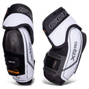 CCM Tacks XR80 senior ice hockey elbow pads shown from front and back angles