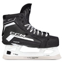CCM Tacks XR70 junior goalie ice hockey skate in black and white with SpeedBlade XSG holder