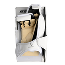 Bauer GSX Ice Hockey Goalie Blocker Intermediate in white, interior palm view shown