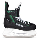 Bauer X-LS 2.0 intermediate ice hockey skate in black and green with white blade holder
