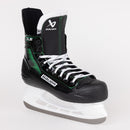 Bauer X-LS ice hockey skate in black with green accents and white laces
