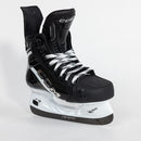 CCM XS Pro Black SpeedBlade ice hockey skate in black with white laces, side view