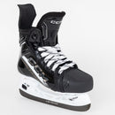 CCM Tacks XR90 Junior ice hockey skate in black with white SpeedBlade holder and laces